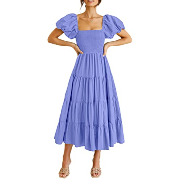 PRETTYGARDEN Women's Casual Summer Midi Dress - Stylish & Comfortable