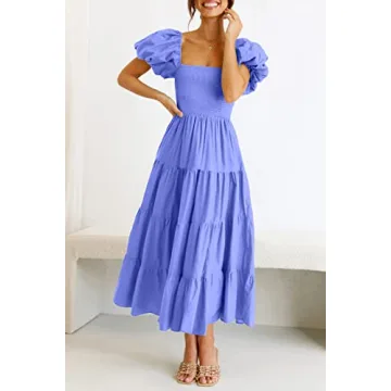 PRETTYGARDEN Women's Summer Midi Dress - Chic & Comfortable