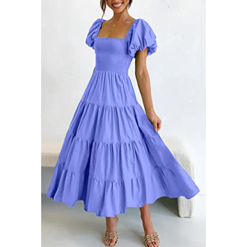 PRETTYGARDEN Women's Summer Midi Dress - Chic & Comfortable