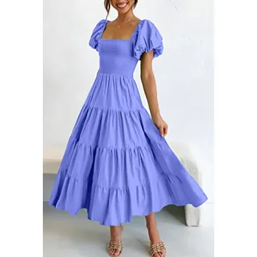 PRETTYGARDEN Women's Summer Midi Dress - Chic & Comfortable