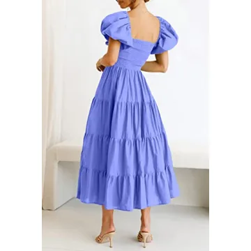 PRETTYGARDEN Women's Summer Midi Dress - Chic & Comfortable