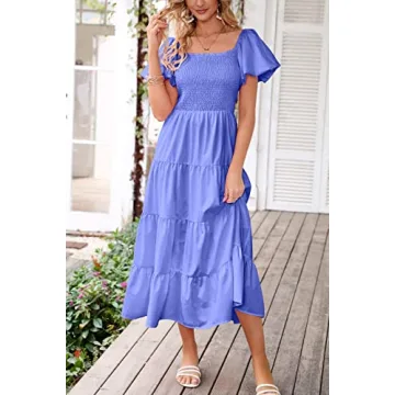 PRETTYGARDEN Women's Summer Midi Dress - Chic & Comfortable