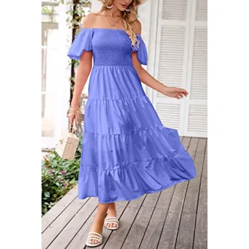 PRETTYGARDEN Women's Summer Midi Dress - Chic & Comfortable
