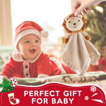 Pro Goleem Loveys for Babies - Soft Security Blanket Baby Snuggle Toy Newborn Stuffed Animals Baby Gifts for Boys and Girls, Lion 16 Inch