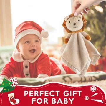 Pro Goleem Loveys for Babies - Soft Security Blanket Baby Snuggle Toy Newborn Stuffed Animals Baby Gifts for Boys and Girls, Lion 16 Inch