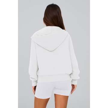 PRETTYGARDEN Women's Zip Up Hoodie Sweatshirt Y2K Fall Fashion Clothes Long Sleeve Loose Fit Pockets...