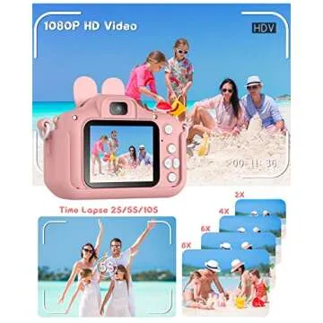 Kids Camera 20.0 MP HD for 3-8 Years - Perfect Gift