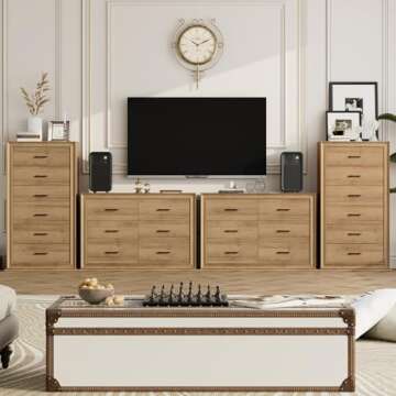 Stunning HIFIT 6 Drawer Double Dresser for Your Home