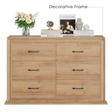 Stunning HIFIT 6 Drawer Double Dresser for Your Home