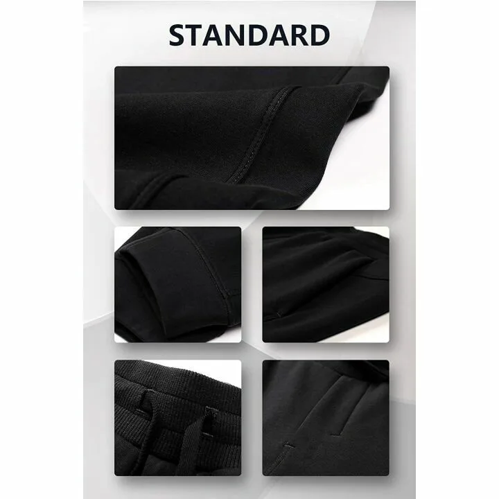 Men's Fleece Joggers with Deep Pockets for Workouts