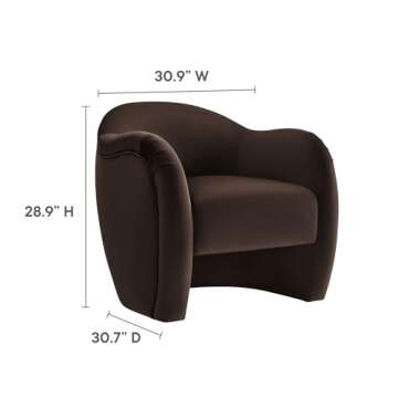 Modway Compose Barrel Chair in Velvet – Elegant & Comfy