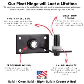 Create-A-Bed Queen Size Deluxe Murphy Bed Kit, Vertical