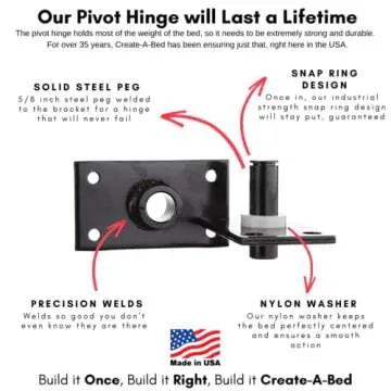 Create-A-Bed Queen Size Deluxe Murphy Bed Kit, Vertical