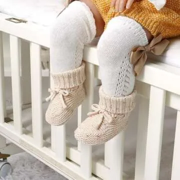 Buy LAWKUL Baby Booties Soft Crochet Baby Shoes for Infants