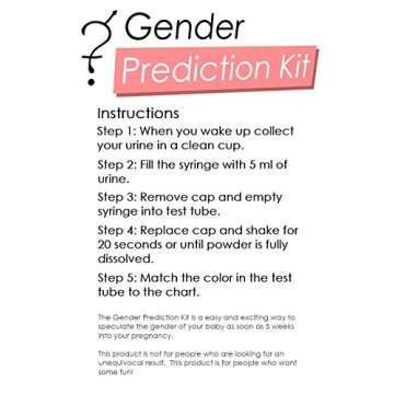 Baby Gender Prediction Test Kit for Early Pregnancy Fun