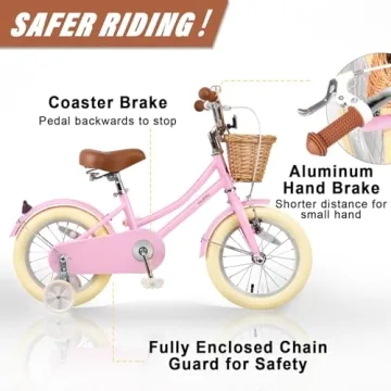 Glerc Little Molly Kids Retro Cruiser Bike - Safe & Fun