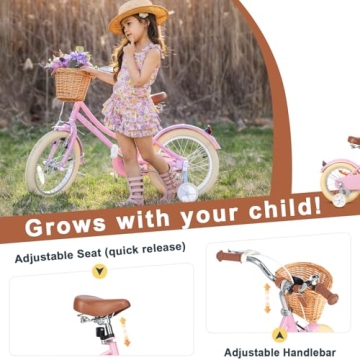 Glerc Little Molly Kids Retro Cruiser Bike - Safe & Fun