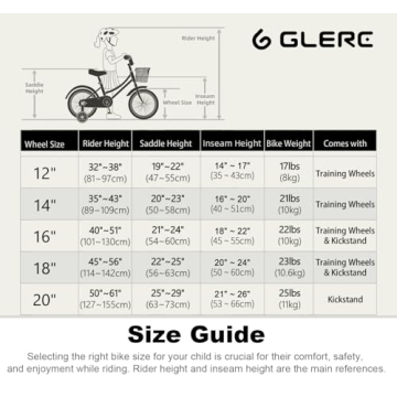 Glerc Little Molly Kids Retro Cruiser Bike - Safe & Fun