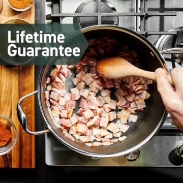 HexClad 6-Piece Hybrid Nonstick Pot Set - Versatile & Durable