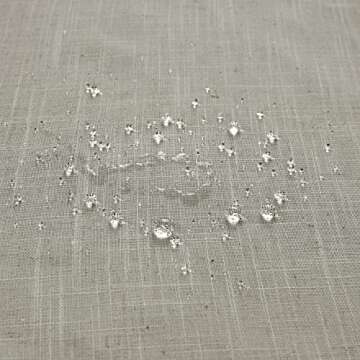 Textured Fabric Shower Curtain Liner Set with Hooks Waterproof Luxury Natural Linen Neutral Tone Burlap Woven Look Vintage Country Style Rustic Shower Curtains for Bathroom,Tan Beige,72x72 Inch