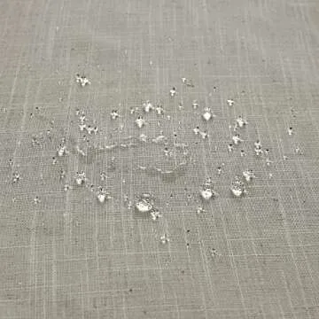 Textured Fabric Shower Curtain Liner Set with Hooks Waterproof Luxury Natural Linen Neutral Tone Burlap Woven Look Vintage Country Style Rustic Shower Curtains for Bathroom,Tan Beige,72x72 Inch