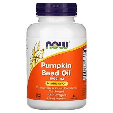 NOW Foods Pumpkin Seed Oil 1000mg Soft-gels - Ultimate Wellness & Hair Support