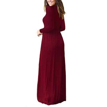 GRECERELLE Women Casual Maxi Dress with Pockets