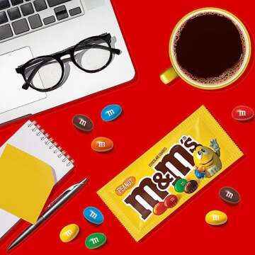 M&M'S Milk Chocolate Candy, Pack of 48 Bulk Bags