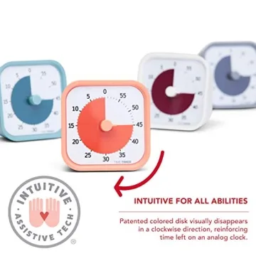 60 Minute Visual Timer for Kids Adults Silent Operation Lake Day Blue