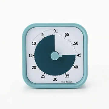 60 Minute Visual Timer for Kids Adults Silent Operation Lake Day Blue