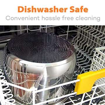 Sicheer Stainless Steel Inner Pot Replacement Insert Liner Accessory Compatible with Ninja Foodi 6.5 Quart