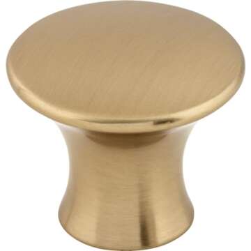 Top Knobs TK592BLK Mercer Collection 1-5/16" Oculus Large Round Knob, Flat Black