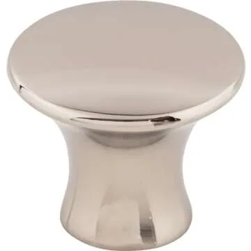 Top Knobs TK592BLK Mercer Collection 1-5/16" Oculus Large Round Knob, Flat Black