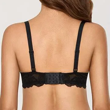 DOBREVA Women's Lace Push Up Bra - Comfort & Style
