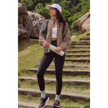 Nirovien Womens Fuzzy Fleece Jacket for Stylish Warmth