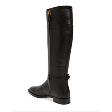 Tory Burch Womens Everly Leather Riding Knee-High Boots Black 8 Medium (B,M)