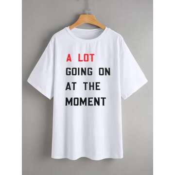 A Lot Going On at The Moment Shirt Women's Country Music T-Shirt Nashville Country Concert Outfits for Women White