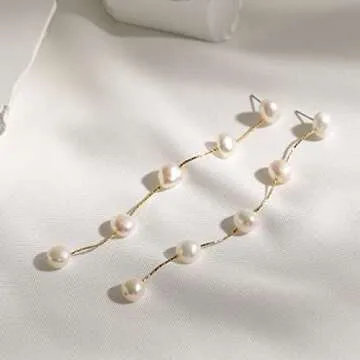 Elegant Long Tassel Pearl Earrings for Any Occasion