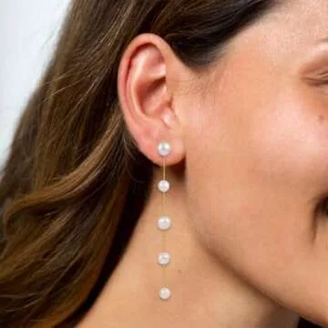 Elegant Long Tassel Pearl Earrings for Any Occasion