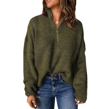 EVALESS Waffle Knit Sweater - Cozy Women's Pullover for All Occasions