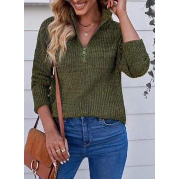 EVALESS Waffle Knit Sweater - Cozy Women's Pullover for All Occasions