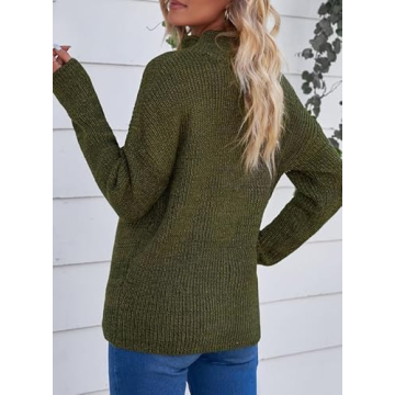 EVALESS Waffle Knit Sweater - Cozy Women's Pullover for All Occasions