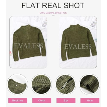 EVALESS Waffle Knit Sweater - Cozy Women's Pullover for All Occasions