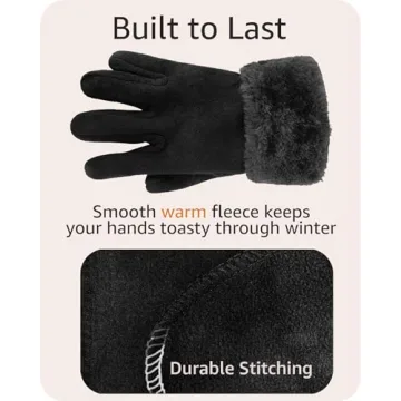 Women's Warm Fleece Hat Scarf and Glove Set - Chic Winter Gift