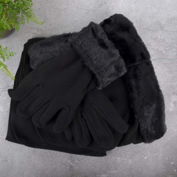 Women's Warm Fleece Hat Scarf and Glove Set - Chic Winter Gift