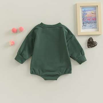 fhutpw Baby Boy Clothes Pumpkin Ghost Sweatshirt Romper Fall Infant Newborn Girl Halloween 3 6 12 18 Months Pullover