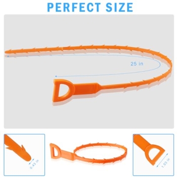 6 Pack Hair Drain Clog Cleaning Tool for Home Use