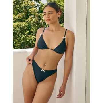 ZAFUL String Bikini Set for Women Sexy Triangle Design