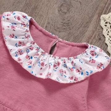 mimixiong Baby Romper, Girls Knitted Ruffle One Piece Short Sleeve Outfits