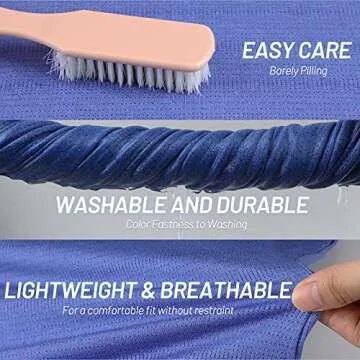 MIER Women's Golf Polo Shirts Collarless UV Sun Blocking Short Sleeve Quick Dry Summer Tee Collared Moisture Wicking Tops Heather Blue XXL